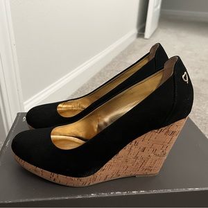 Thalia Sodi Miaa Almond-Toe Platform Wedge Pumps